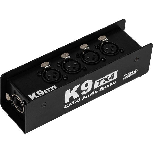 Main product image for Talent K9-TX4 4 Channel Cat5 XLR Audio Snake Box